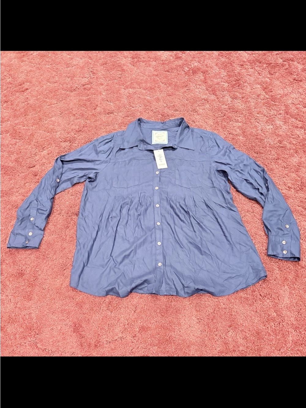 Style & Co. Blue Button-Down Shirt